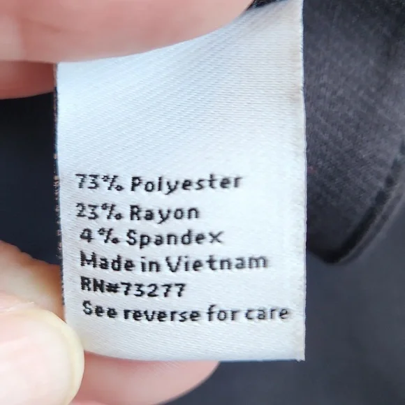 NWT Nine West Stylish Black Dress Pants Size 16 - Picture 4 of 7